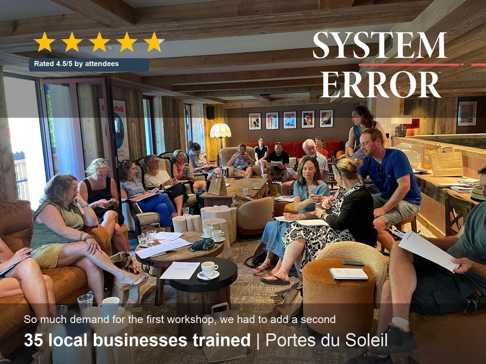 System Error workshop session in Morzine